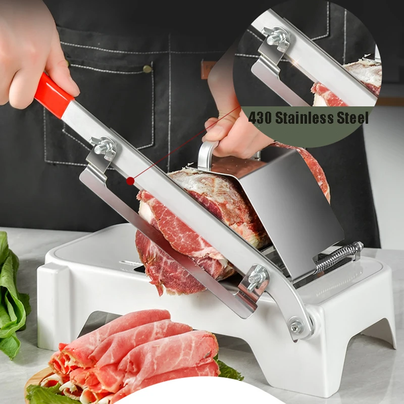 Acrobatiek Ewell veronderstellen Keuken Gereedschap Vlees Snijmachine Legering + Rvs Huishoudelijke  Handleiding Dikte Verstelbare Vlees En Groenten Slicer Gadget|Handmatige  Snijmachines| - AliExpress