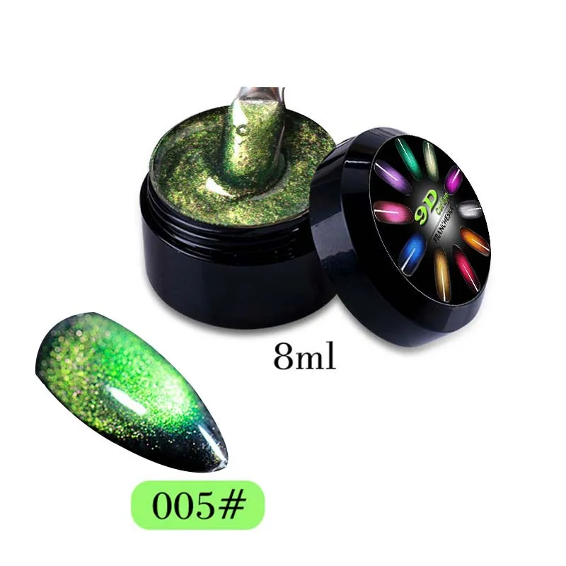 8ml 9D Galaxy Cat Eye Gel Nail Polish Magic Chameleon Soak Off UV LED Nail Varnish Magnetic Nail Art Manicure Lacquer Gel Polish - Цвет: 5