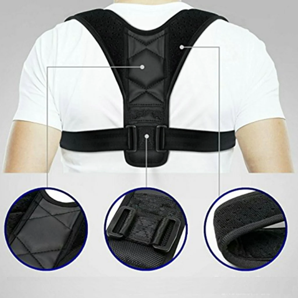 Posture Corrector, Shoulders Corrector Clavicle Wearable Support for Upper Back, Shoulder & Neck Pressure Relief