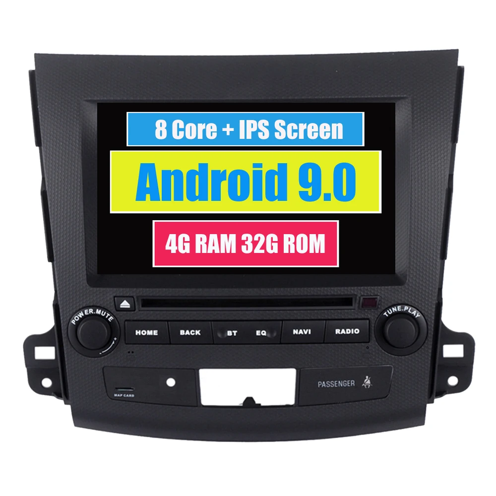 Восьмиядерный Android 9,0 Автомобильный DVD Радио для Mitsubishi Outlander XL EX со стерео gps навигацией СБ Navi аудио видео плеер