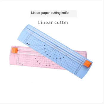 

Multi-leaf Mini small plastic paper cutter manual knife a4 manual sliding paper cutter desktop photo paper cutter