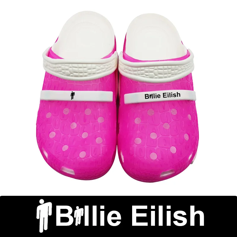 

Billie Eilish 2020 Slippers Crocks Hole Shoes Crok Rubber Clogs For Women EVA Unisex Beach Garden Shoes Crocse Zapatos De Hombre