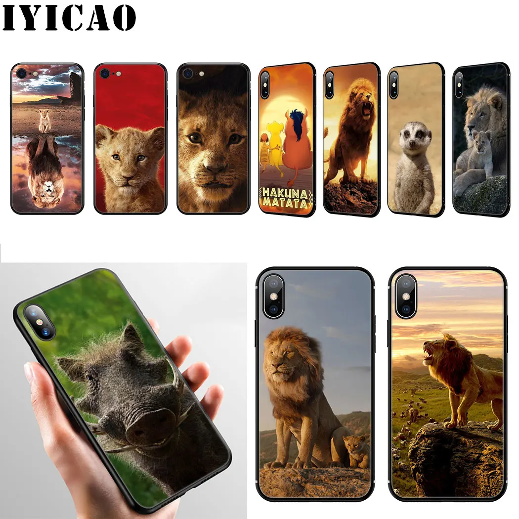 Новый мягкий силиконовый чехол Lion king Movie для iPhone 11 Pro Max XR X XS 6 6S 7 8 Plus 5 5S SE|Бамперы| |