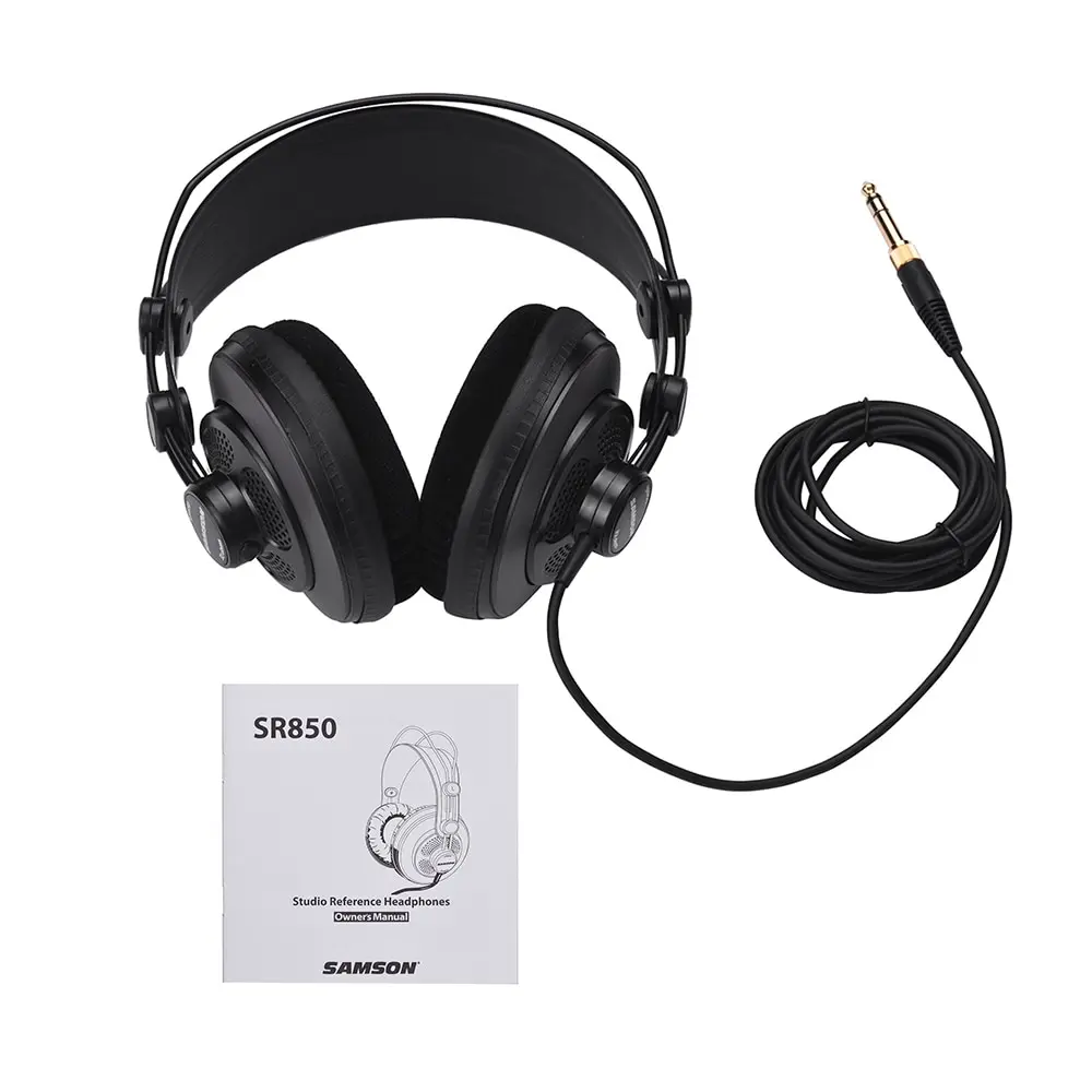 

SAMSON SR850 Professional Studio Reference Monitor Headphones Dynamic Headset Semi-open for Recording Monitoring Music Game