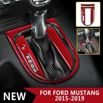 

4pcs Gear Shift trim Panel Sticker For Ford Mustang 2015-2019 Interior