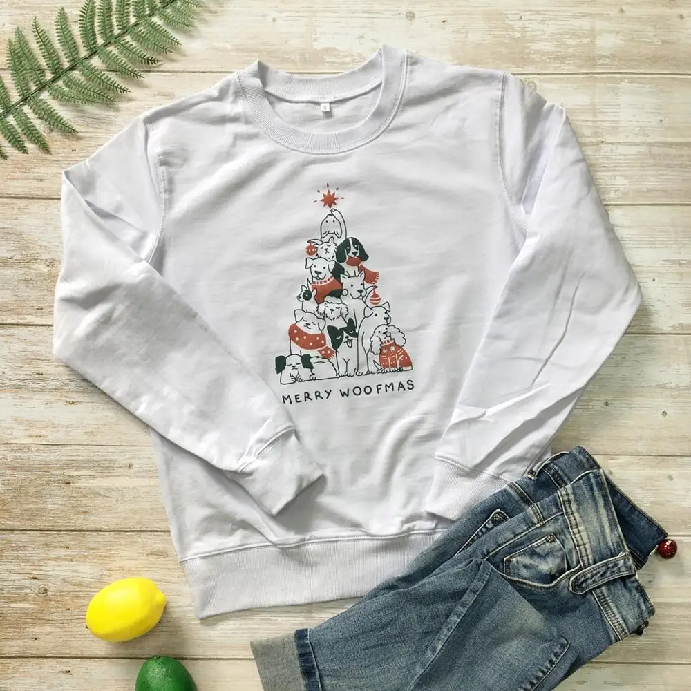 Tanie Wesołych Catmas kolorowa bluza dorywczo stylowa zabawna świąteczna modna odzież bluzy wesołych świąt kot swetry stroje