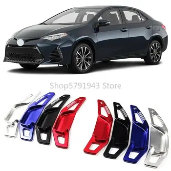 

2PCS Car Alloy Add-On Steering Wheel DSG Paddle Shifters Extension For Toyota Corolla 2014-2018