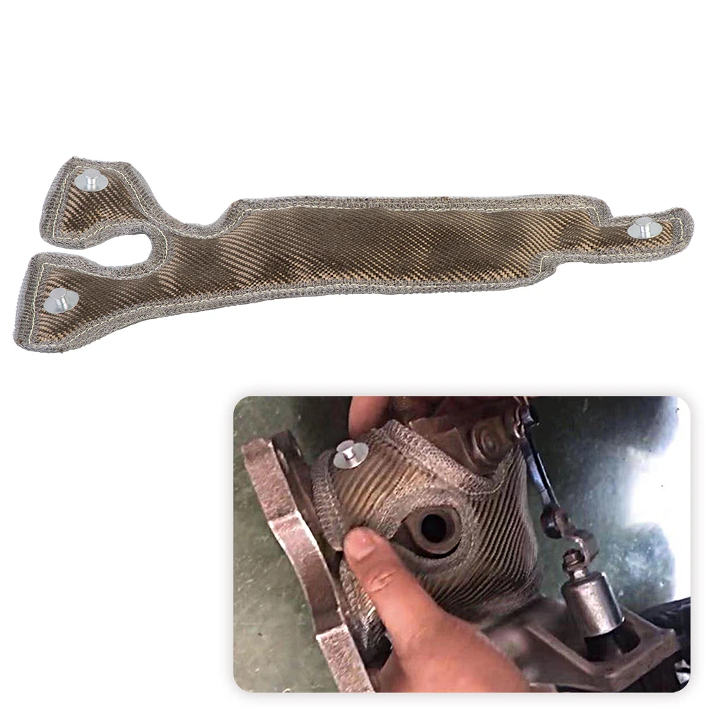 Turbo Cover Heat Shield Turbo Charger Turbo Blanket Lava Titamium Turbo Blanket Heat Shield Wrap For + Honda Civic 1.5T Stainless Steel Mesh