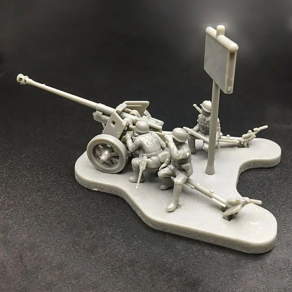 1/72 PAK40 M30 3D Анти Танк Кэннон Сборная модель строительные Пазлы детские