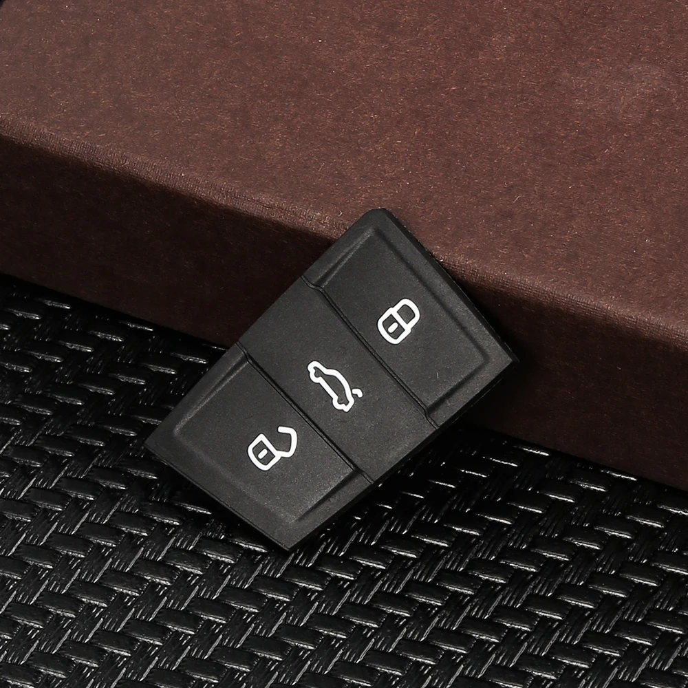 3 Buttons Remote auto Rubber Car Key Pad For VW Golf 7 4 5 Mk7 For Skoda Octavia A7 Polo Seat Leon Altea Ibiza Part