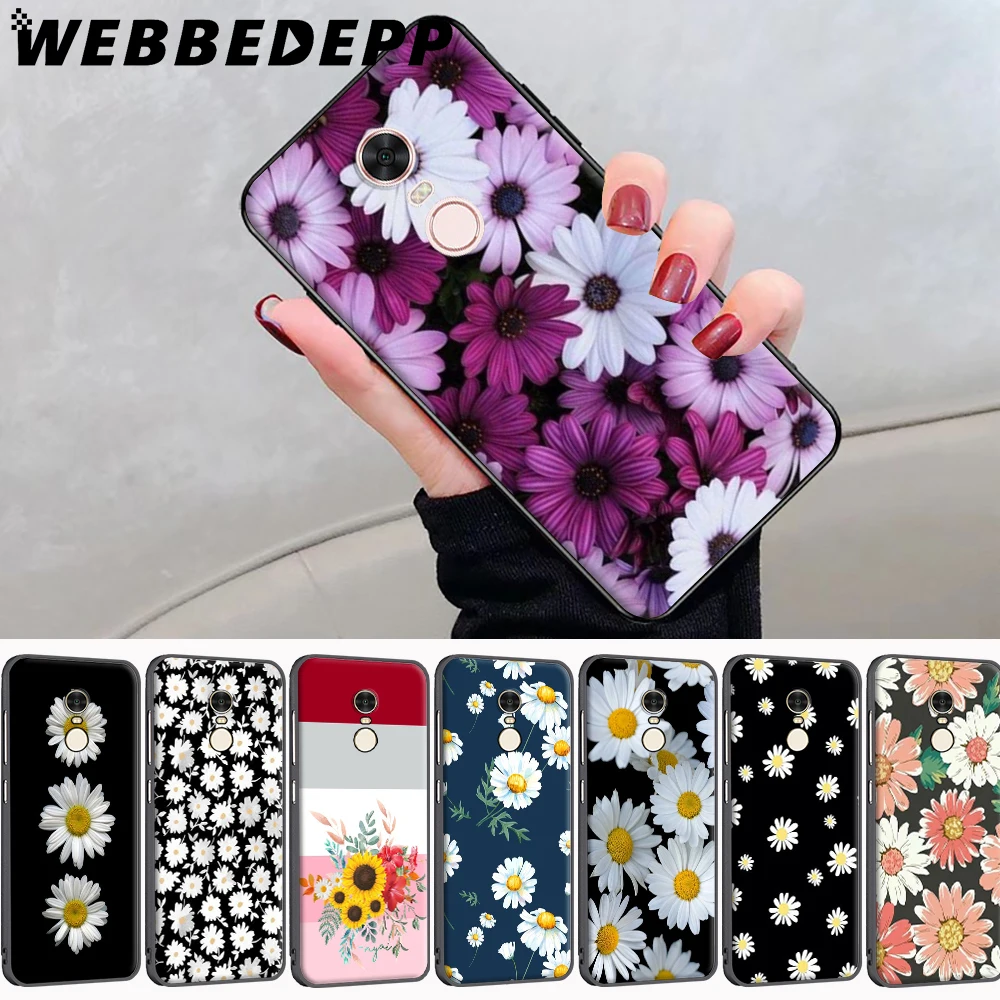 Cute Daisy Flower Soft Case for Xiaomi Redmi 5 Plus 4A 4X 5A 6A 7A 8A S2 Note Prime 6 7 8 Pro 8T Cover |