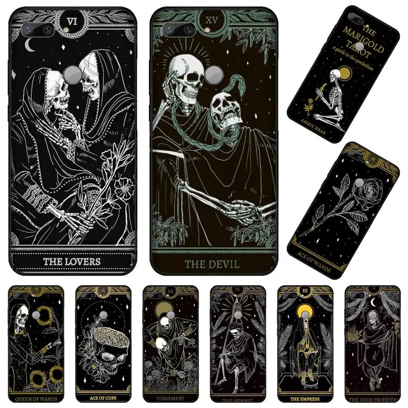 

Witches moon Tarot Mystery totem Phone Case For Huawei Enjoy 7 7s 8 8e 9 9e 10 plus P8lite 2017 Honor 5a view9 play 3e