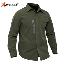Мужская армейская городская тактическая рубашка Весна Осень дышащая спецназ Военная Рубашка мужская походная спортивный быстрый сухой рубашки с длинными рукавами
