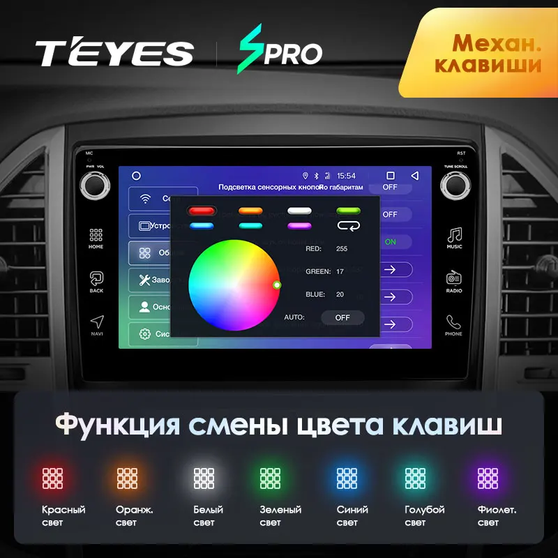 TEYES SPRO Штатная магнитола For Мерседес Вито W447 Mercedes Benz Vito 3 2014 2020 Android 8.1 до 8 ЯДЕР 4 + 64ГБ