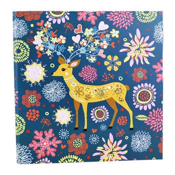 

Sika Deer Scrapbook Photo Album Wedding Guest Book Memory Book Scrap Book Pages for Christmas Valentines Anniversary Mother's Da