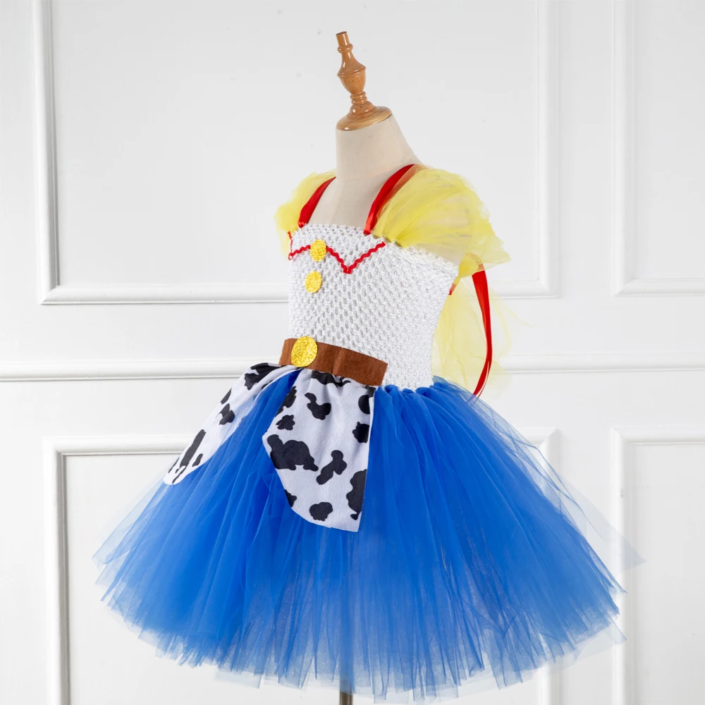 «История игрушек», «4 Джесси для девочек Вуди платье-пачка Косплэй наряд для детей Джесси пузырь платье принцессы на Хэллоуин карнавальный костюм