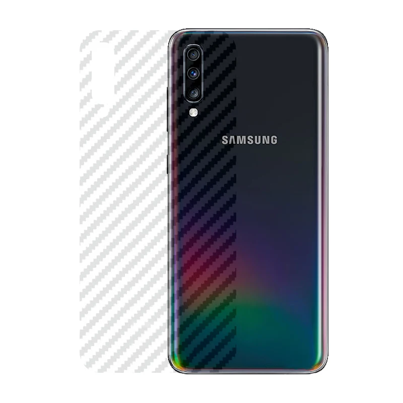 2 шт./партия наклейка из углеродного волокна для samsung Galaxy A70 A70S 6 7 &quotзащитная