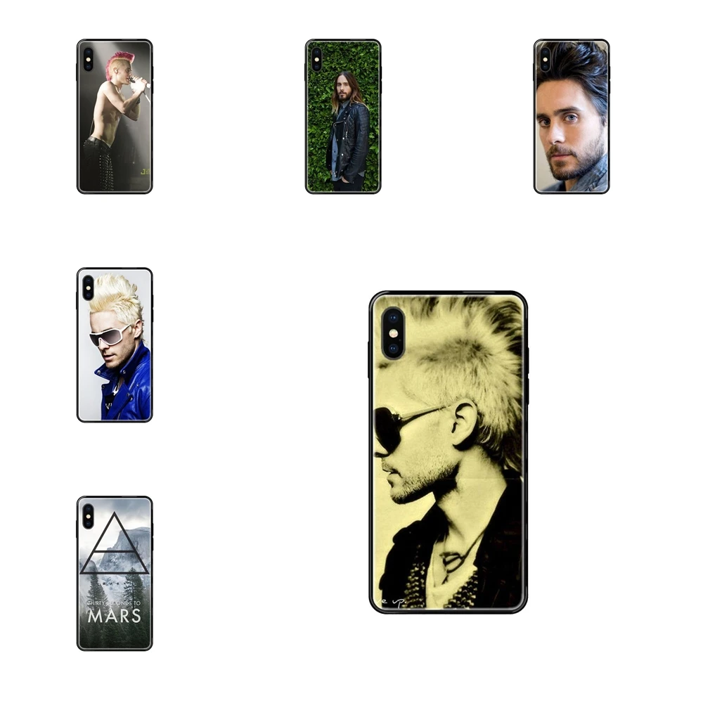 30 Seconds To Mars Jared Leto For Huawei Honor 6A 7A 7X 8C 8X 9 9A 9I 9X 10 10I 20 20I 20S Lite Pro Retro Black Soft TPU | Мобильные