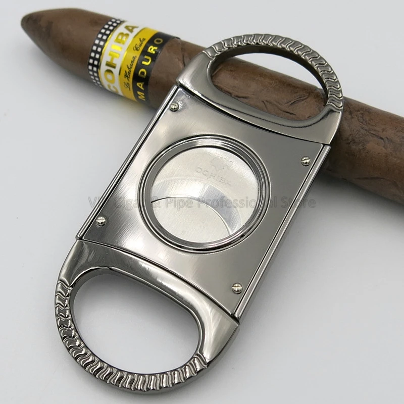 Cohiba, металлическая многофункциональная Зажигалка для сигар, двойной фонарь, струйный резак для пламени, набор W/пробойник для табака, инструмент для курения