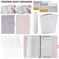 Carnet de notes A6, 12 pièces, enveloppes d'argent liquide, moniteur de dépenses, organisateur de coupons personnels, feuille d'argent, planificateur de Budget 