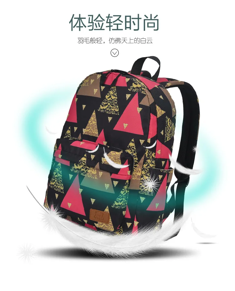 Manufacturers Direct Selling New Style Backpack Printed Fashionable Waterproof Rucksack Simple Versatile Backpack Women's O