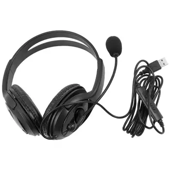 

Head-mounted Earphone Gaming Headset Computer Wired Headphone with Microphone