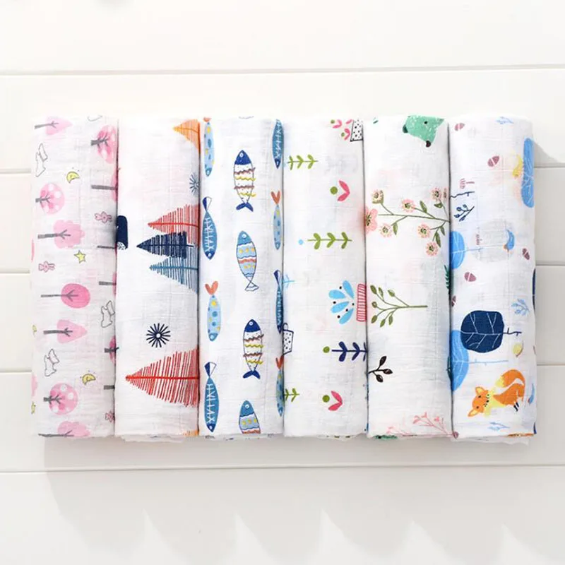 

Newborn blanket baby Muslin 100% Cotton Soft Baby Swaddling Baby Blankets Bedding Blankets Swaddle Wrap Bath Towel