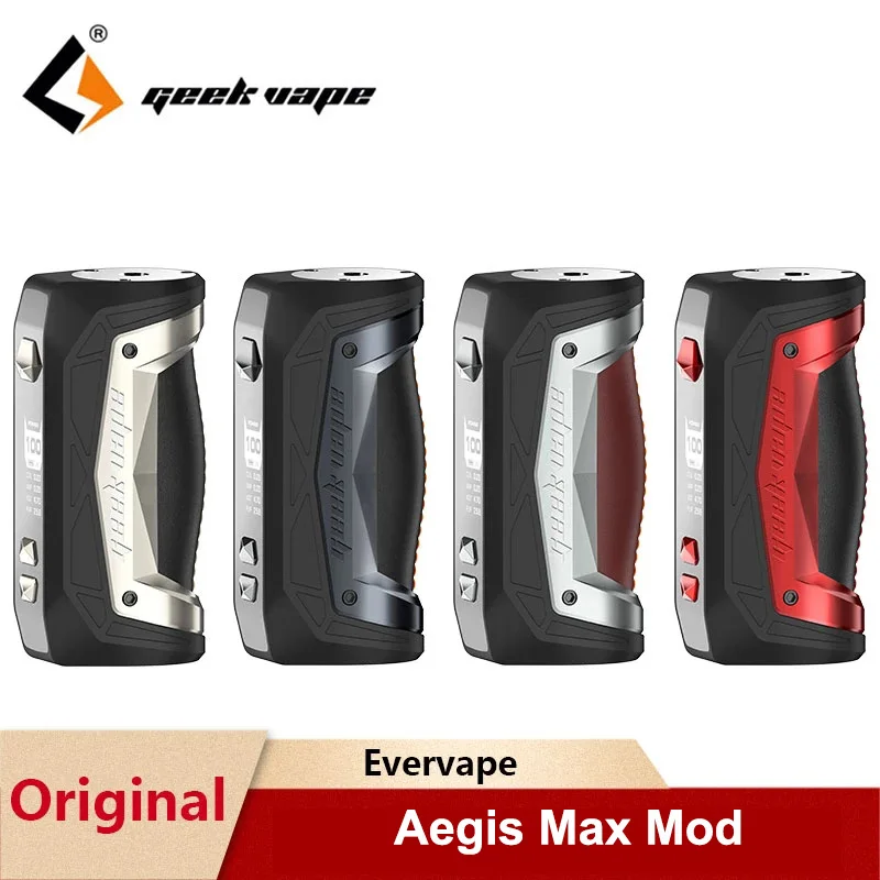 Geekvape Aegis Max 100W TC MOD Output Powered By 21700/18650 Vape Mod For Zeus Sub ohm Tank Vaporizer VS Solo |