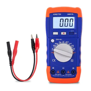 

1999 Count LC Meter Capacitance Tester With Set Of Probes Feelers 200pF-20mF Capacitor Meter Data HOLD With LCD Backlight
