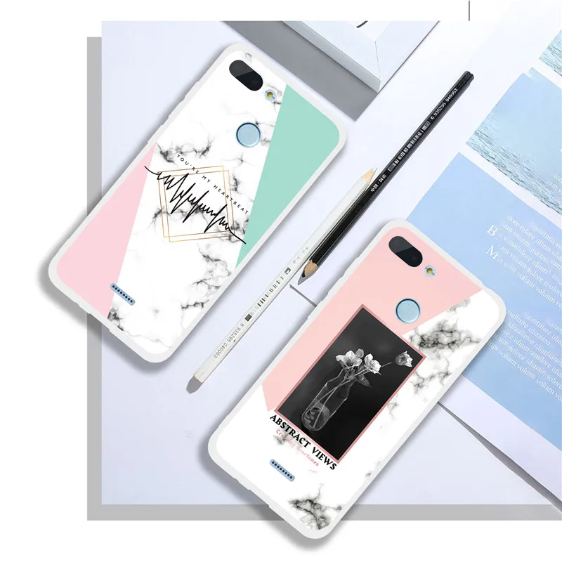 Чехол для Xiaomi Redmi 6 чехол с мраморным рисунком мягкий силиконовый Coque Redmi6 Xiomi