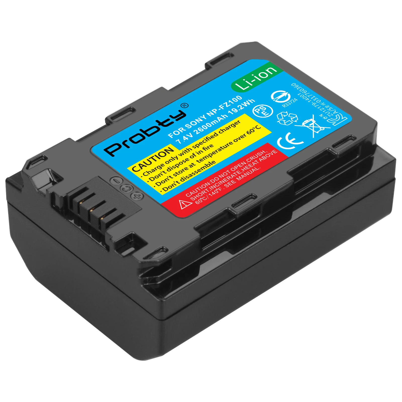 Np-Fz100 Batteria Npfz100 2600Mah Per Sony Alpha A9, A7R Iii, A7R Mark 3, Alpha A7 Iii, A7 Mark 3 Bc-Qz1 Fotocamera Np Fz100