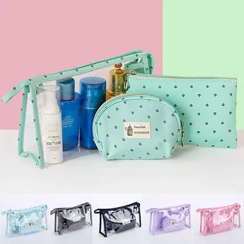 

Transparent Portable Make Up Bag Women Makeup Organizer Bag Girls Cosmetic Bag Toiletry Travel Kits Storage Bag Hand #YL5