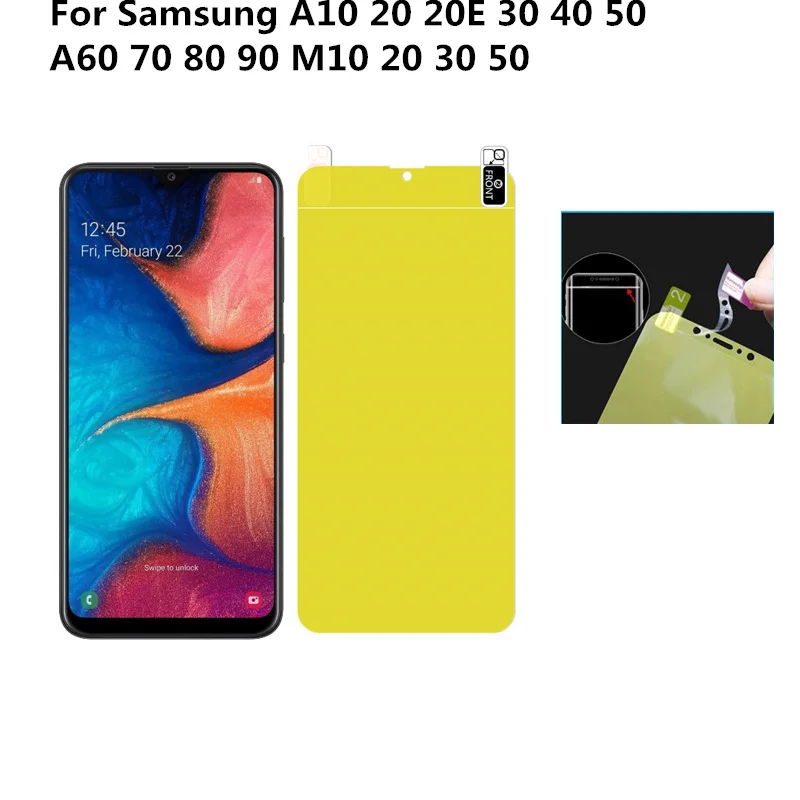 

Front and Back 3D Full Cover Screen Protector TPU Film For Samsung A10 20 20E 30 40 50 60 70 80 90 M10 20 30 50