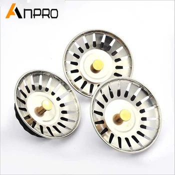 

Kitchen Sink Drain Stopper Stainless Steel Sewer Outfall Waste Plug Anti-blocking Sink Filter Leakage Plugging Bathroom Floor