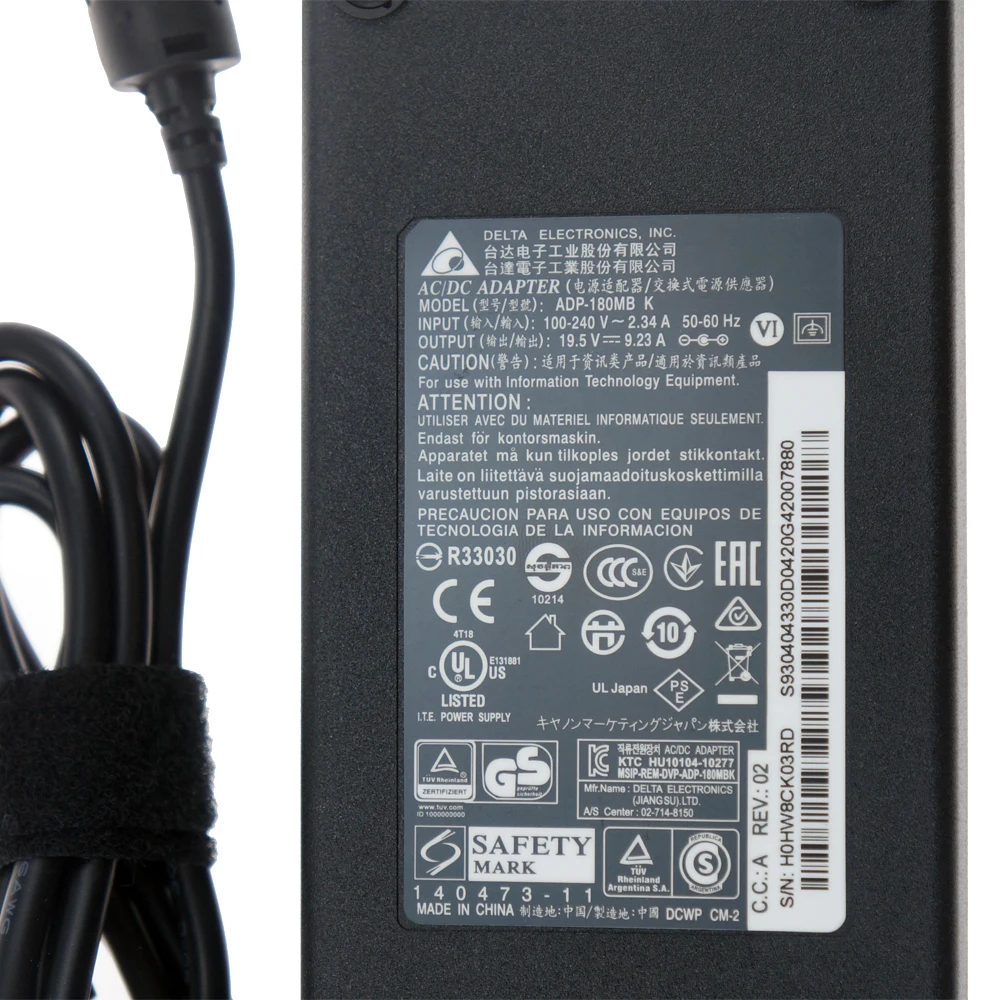 Новое зарядное устройство для ноутбука Delta 180 Вт адаптер питания MSI GE72VR GS63VR WS63VR GS73VR