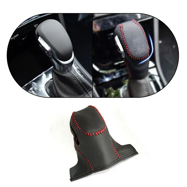 Enhance your Buick ENCORE with the For Buick ENCORE Accessories Gear Head Covers Interior Styling Faux Leather Hand-Stitched Shift Knob.