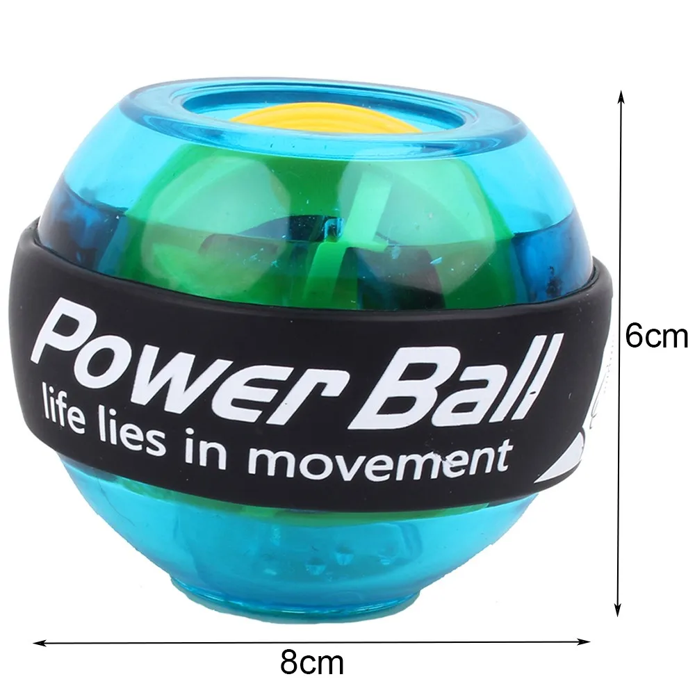 Мощный кистевой Массажный мяч ручной гироскоп со светодиодом Мяч Тренажер рука тренажер