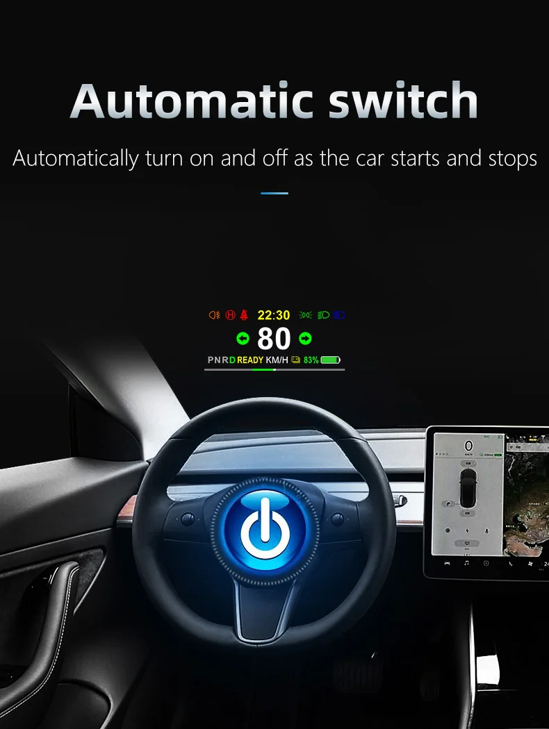 Hud t1 tesla model3 cabeça up display