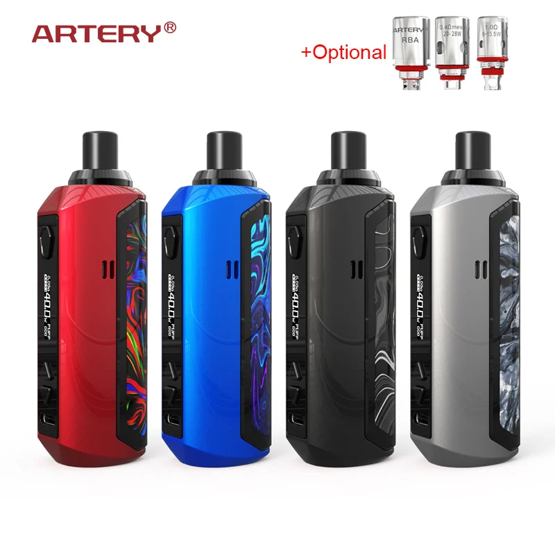 Оригинальный артерия самородок AIO комплект электронной сигареты Pod Vape ручка 1500