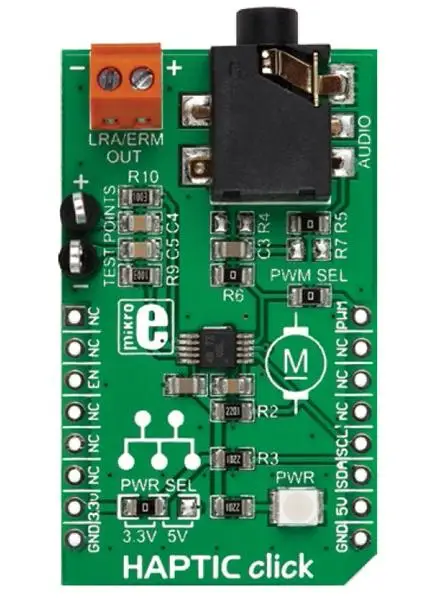 MIKROE-2025 DRV2605 тактильная модуль диски ОУР и ЛРА Вибрационный Мотор макетная плата- |