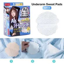 40 шт.(20 пар) Летние одноразовые подмышечные пот прокладки подмышек ультратонкие впитывающие прокладки против пота Чистка тела сухие Мягкие подложки