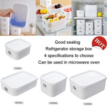 

Food Fresh Storage Box Containers Kitchen Fridge Organizer Case Removable Drain Plate Tray For Keep Fruits Vegetables Meat Fish