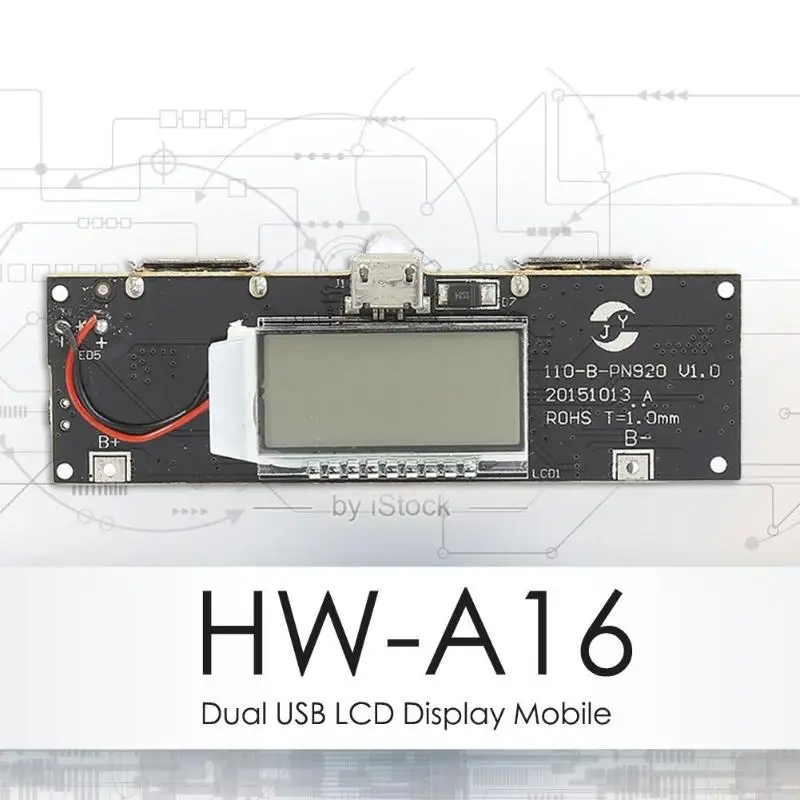 Двойной USB PCB BMS ЖК дисплей мобильный внешний аккумулятор аксессуары 18650 зарядное