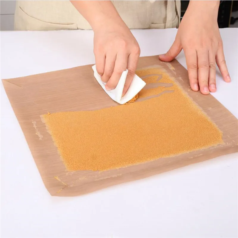 Reusable Baking Mat High Temperature Resistant Sheet Pastry Baking Oilpaper Pad Non-stick 40X60CM For Outdoor BBQ Cookies