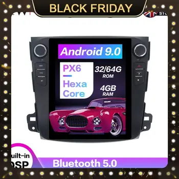 

Android 9 Tesla Style Car GPS Navigation For Mitsubishi Outlander 2006-2012 Head Unit Multimedia Player Radio Tape Recorder PX6