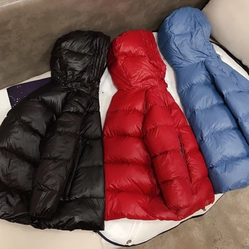 

SPOT 2020 Winter Clothes for Baby Girl Hooded Parent-child Classic Down Jacket Coat Keep Warm Baby Boys Coat Mom and Me Clothes