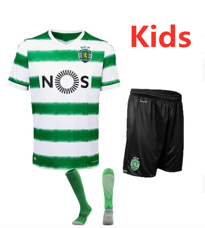 Kit para niños 20 21 Sporting Lisboa corriendo 2020 camisetas 2021 Lisboa T camisa casa camiseta y corto