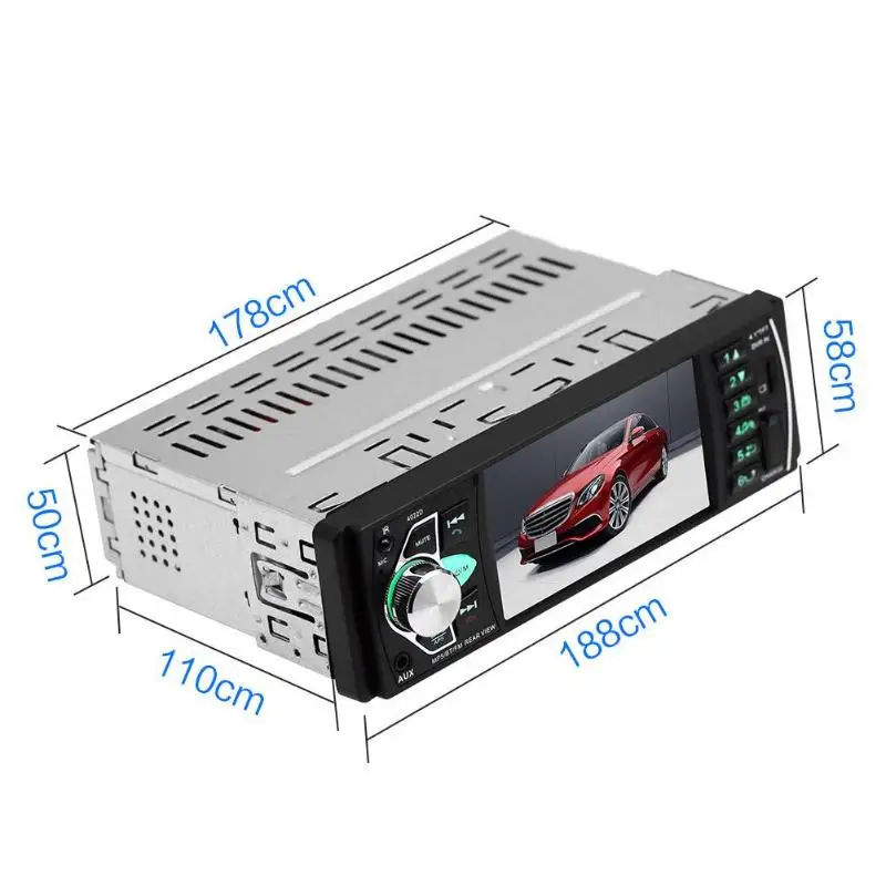 Новинка 1 шт. 4022D 4 дюйма автомобильный стереопроигрыватель MP5 Bluetooth USB tf карта AUX u