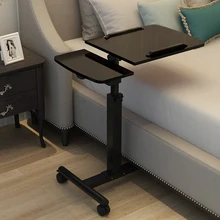 Table d'ordinateur pliable, Portable, rotative, pour le lit, meuble de maison
