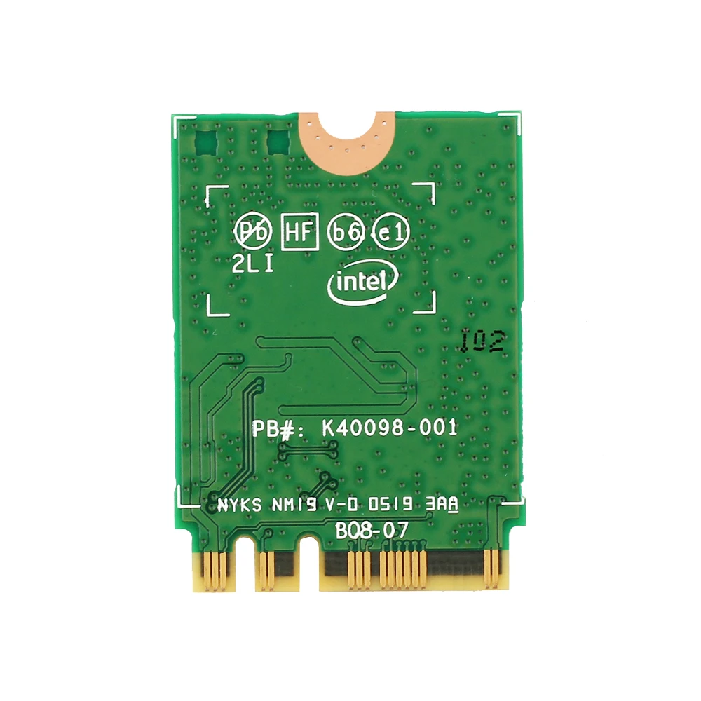Двухдиапазонный 2974 Мбит/с Intel AX210 Беспроводной Wi Fi 6 AX200NGW NGFF M.2 Bluetooth 5 1 сетевая